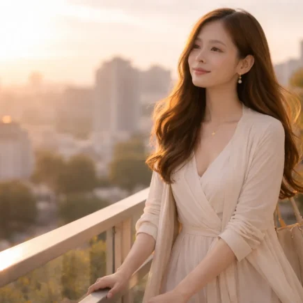 mulher refletindo no nascer do sol representando amor-próprio feminino