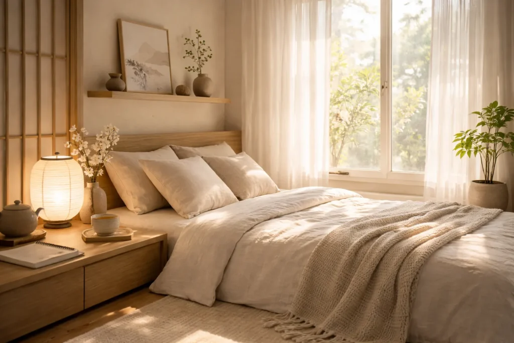 luz natural entrando no quarto pela manhã