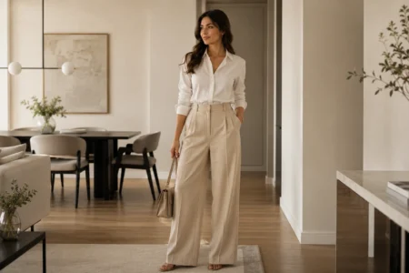 como parecer elegante com roupas simples