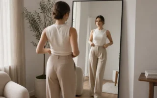 erros que tiram a elegância mulher no espelho
