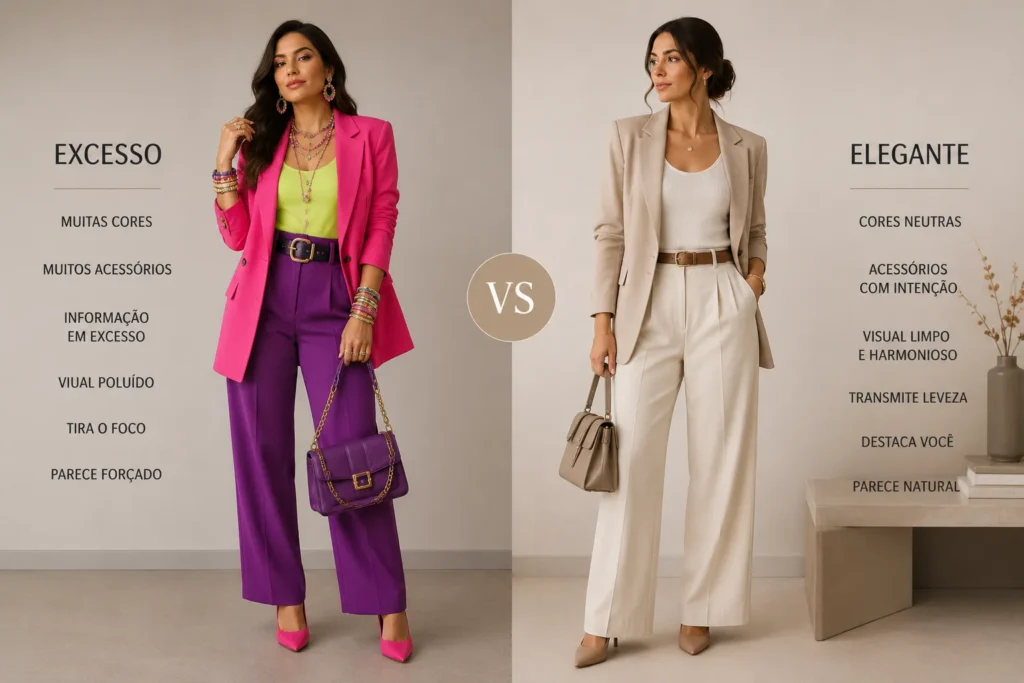 menos é mais elegância feminina