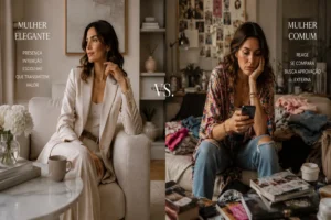 Mulher elegante vs mulher comum: diferenças reais que quase ninguém percebe