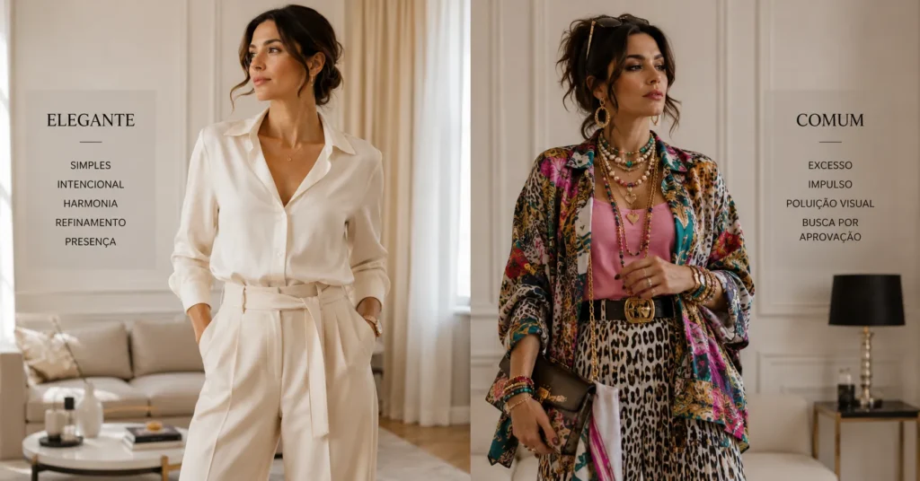 simplicidade elegante feminina