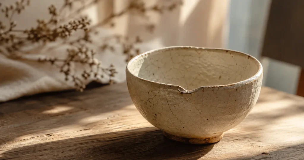 Peça artesanal representando a beleza das imperfeições no Wabi-Sabi